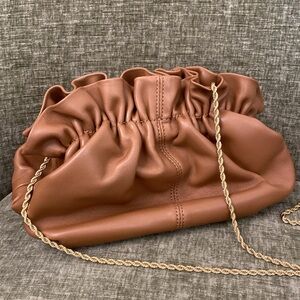 Loeffler Randall Willa Mini Clutch in Dark Sand Leather